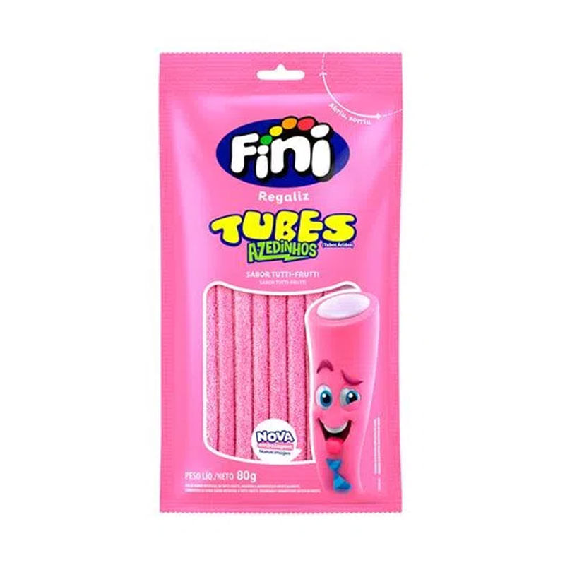 Tubes Tubinho Fini 80g Tutti Frutti