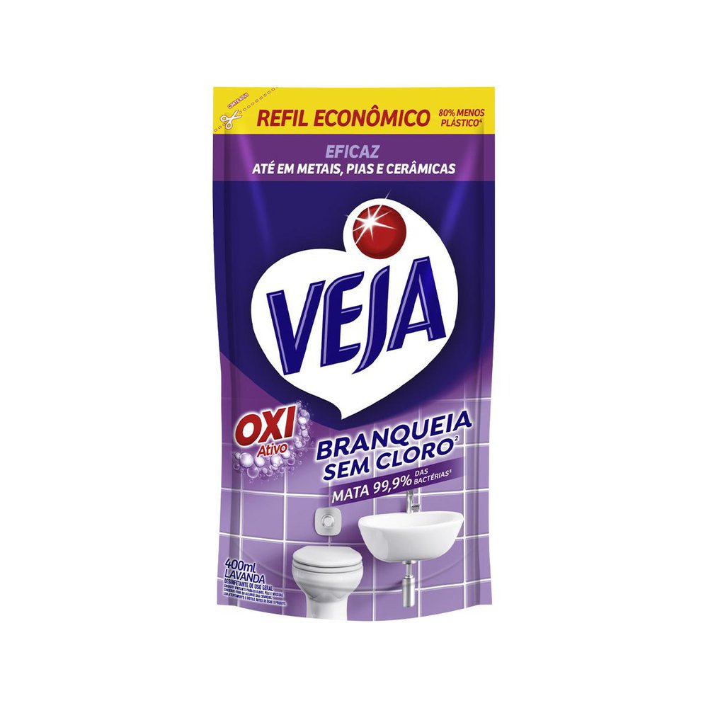 VEJA BANHEIRO OXI ANTIBAC LAVD RF 400ML