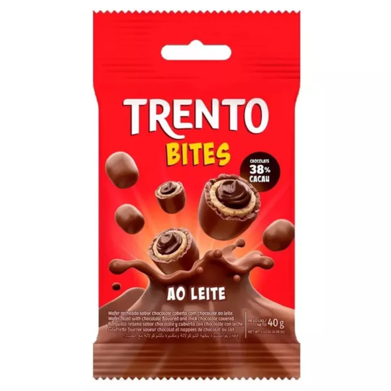 WAFER TRENTO BITES 40G AO LEITE