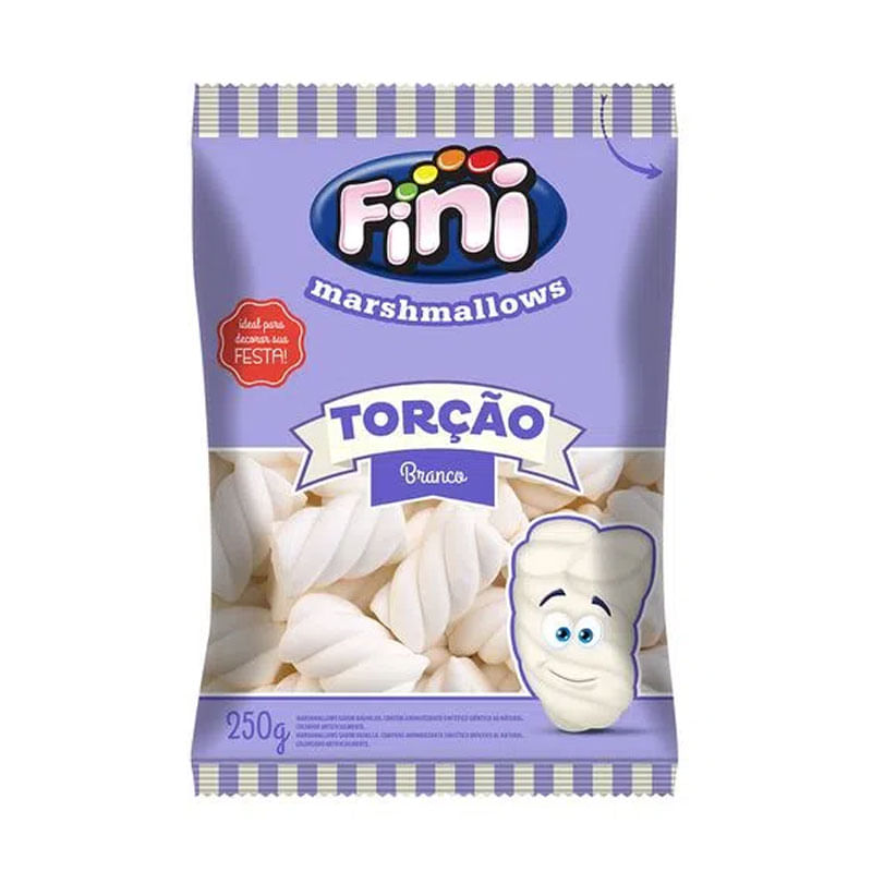 Marshmallows Fini Torção Branco 250g