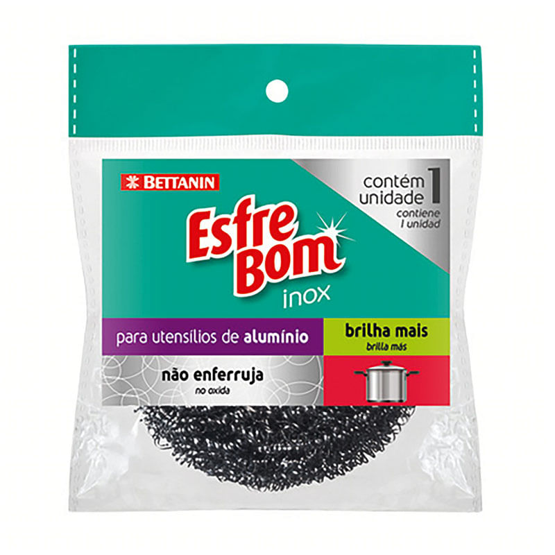 Esponja Aço Inox Esfrebom 16g