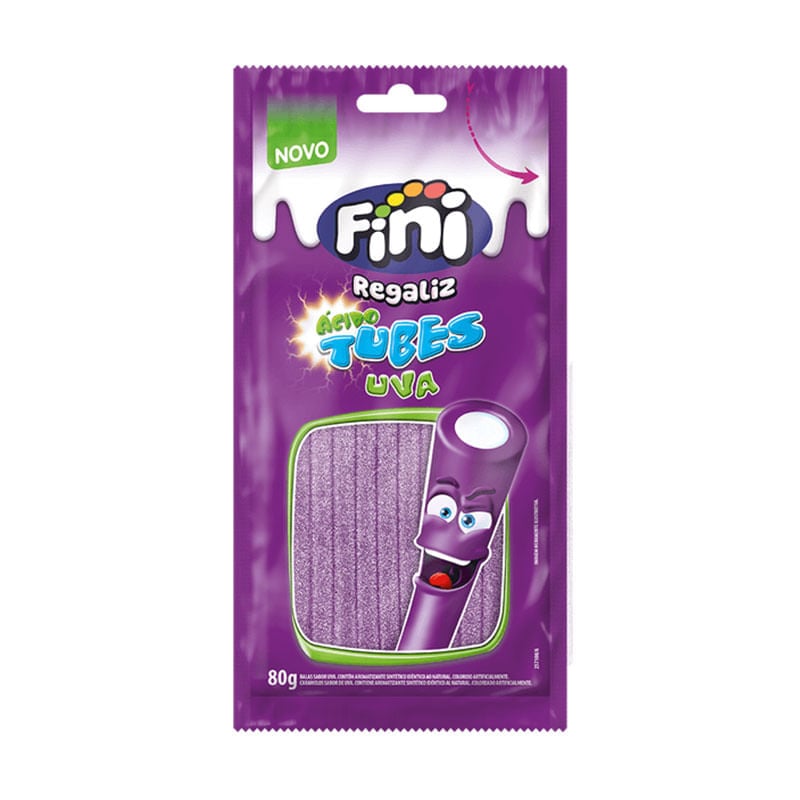 Tubes Tubinho Fini 80g Uva Cítrico