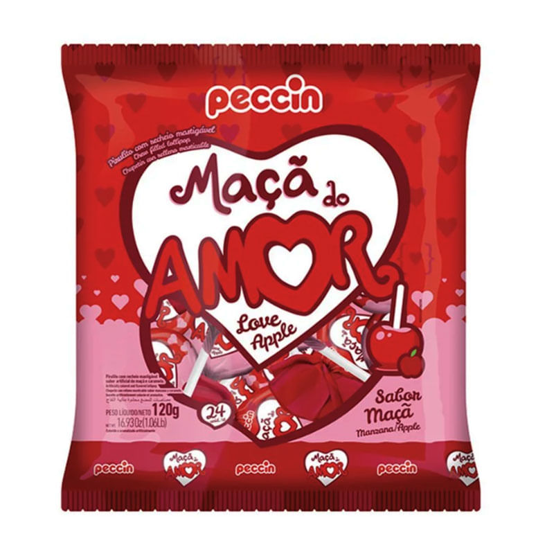 Pirulito Maçã do Amor 120g