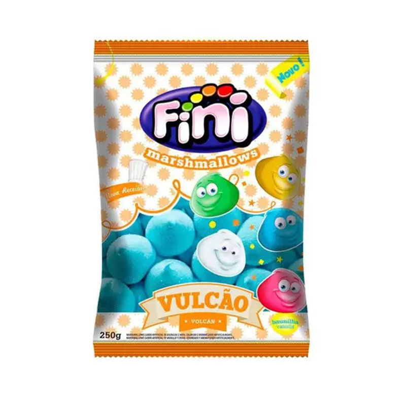Marshmallows Fini Vulcão Azul 250g