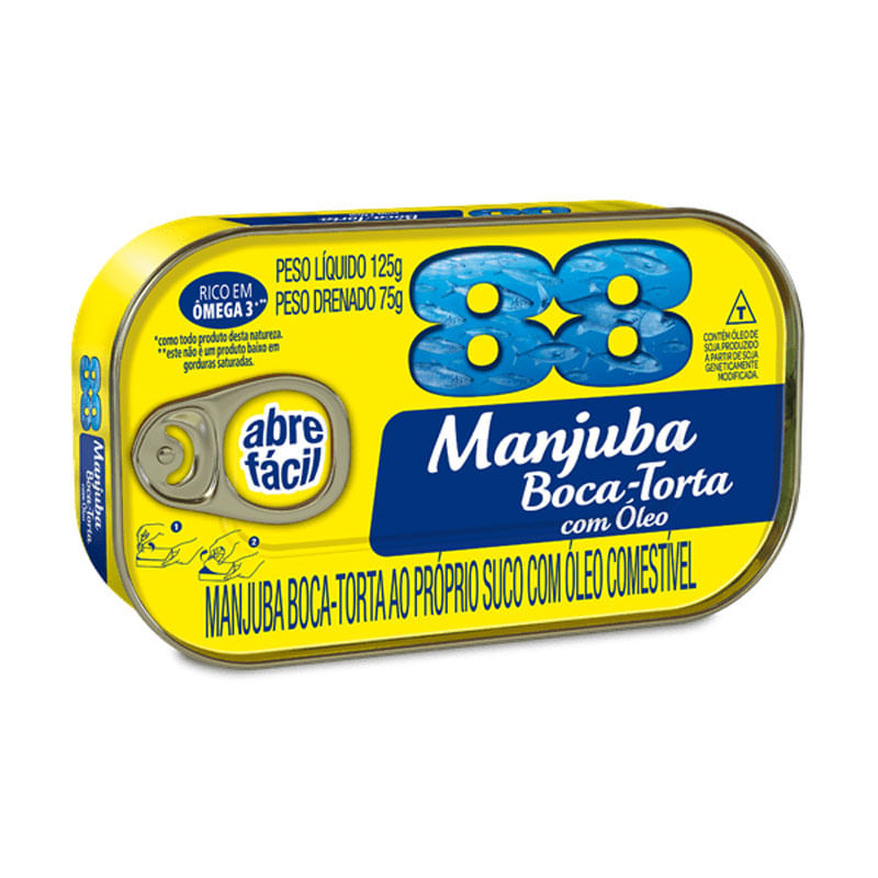 MANJUBA 88 BOCA TORTA OLEO 125G