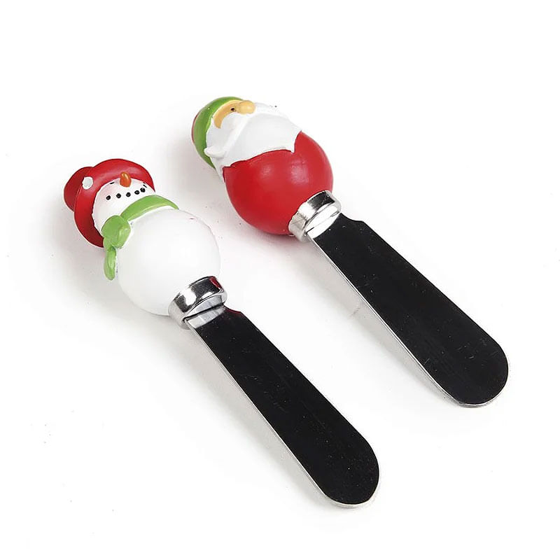 Mini Espatula Noel e Boneco de Neve 2Peças