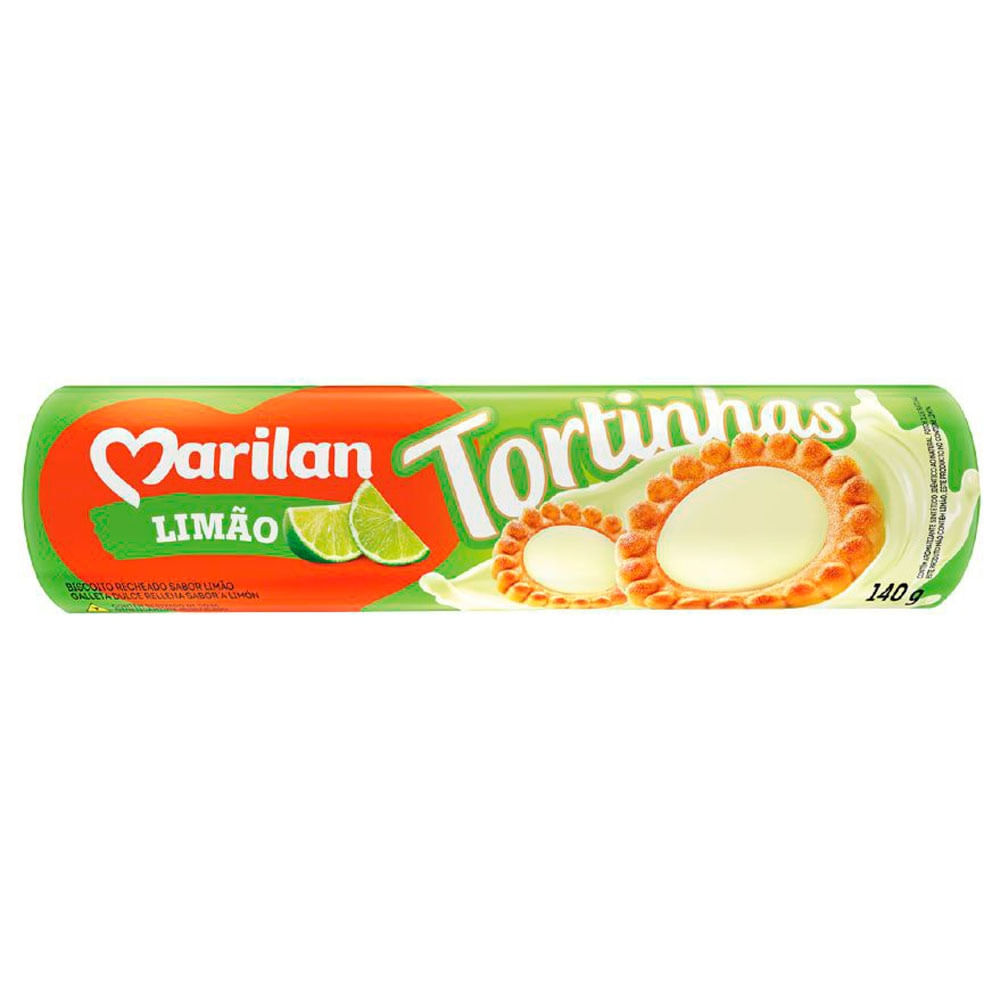 Biscoito Tortinha Marilan Limão 140g