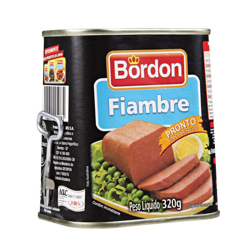 Fiambre Bordon Lata Tradicional 320g