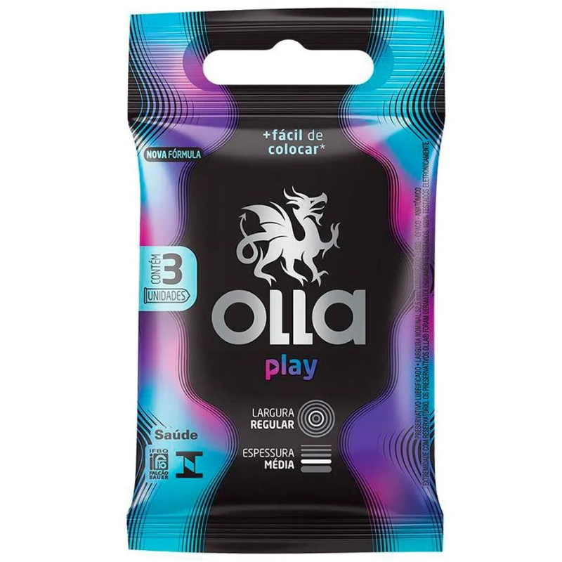 Preservativo Olla Play C/3 Unidades