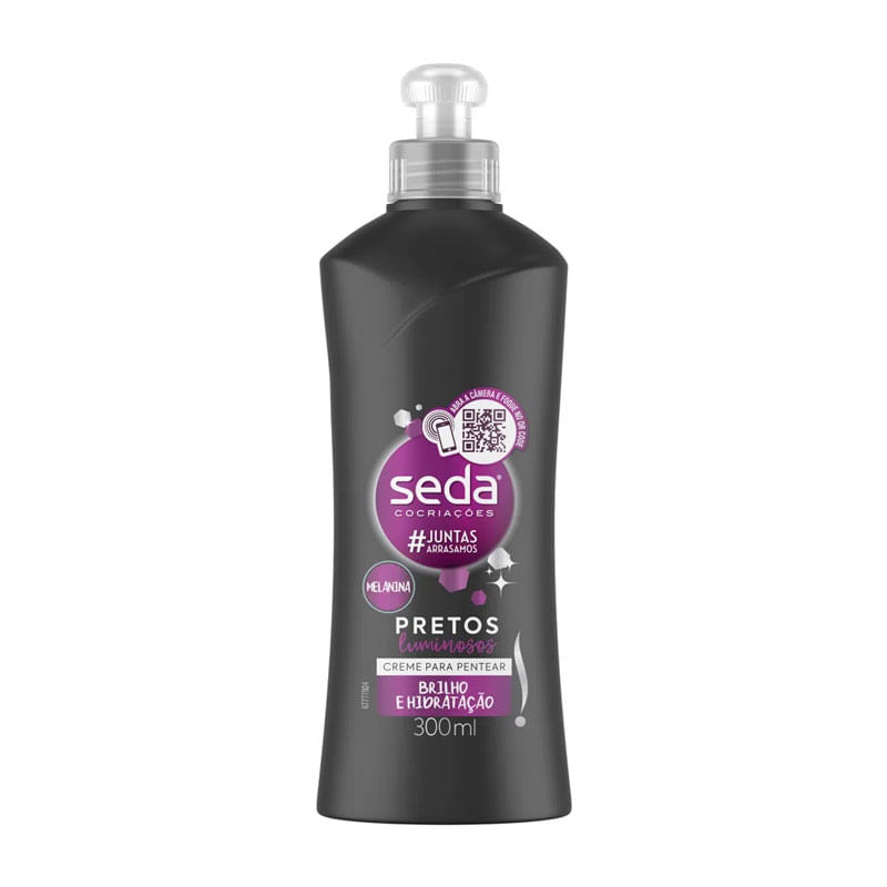 Creme Para Pentear Seda Pretos Luminosos 300ml