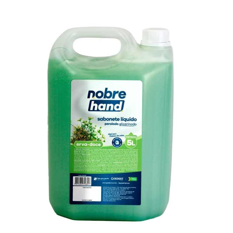 SABONETE LIQUIDO ERVA DODE 5L NOBRE