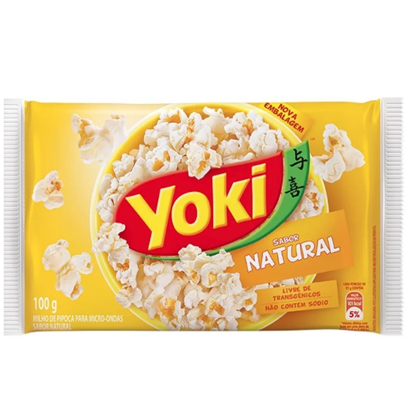 PIPOCA MICRO YOKI NATURAL 100G