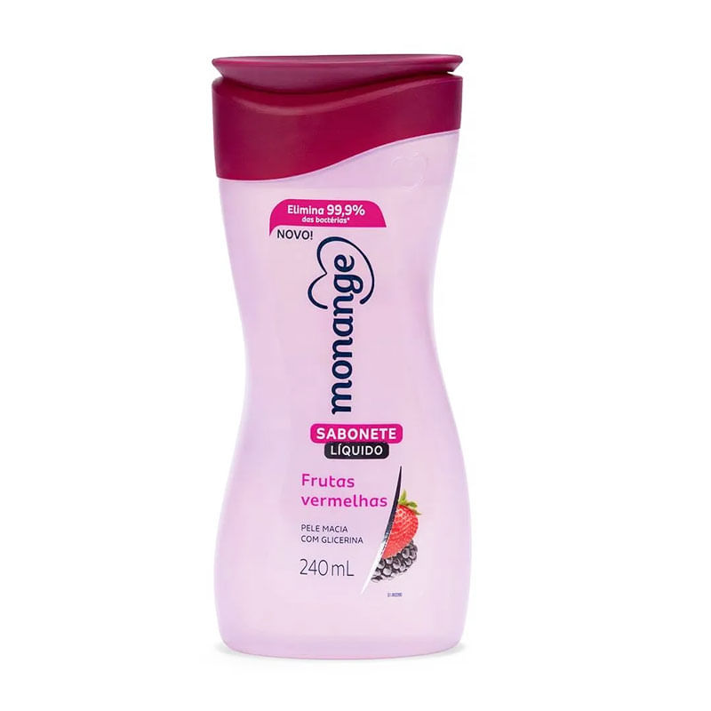 Sabonete Líquido Monange  Frutas Vermelhas 240Ml
