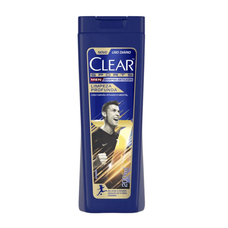 Shampoo Clear Men Sport Limpeza Profunda 200ml