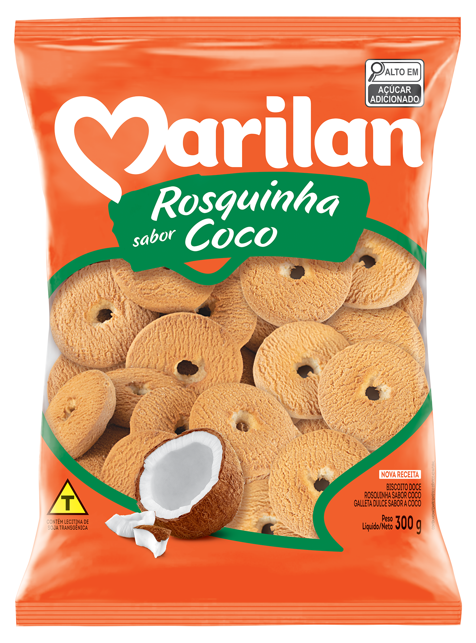 Biscoito Rosquinha Marilan Coco 300g