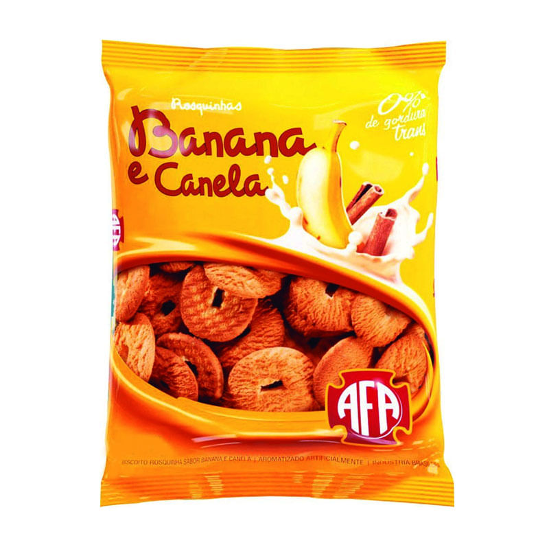 Biscoito Rosquinha Afa Banana e Canela 300g