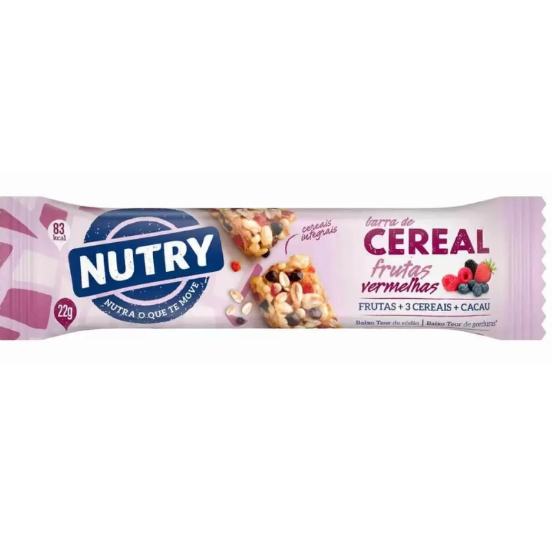 BARRA CEREAL NUTRY FRUTAS VERMELHAS 22G