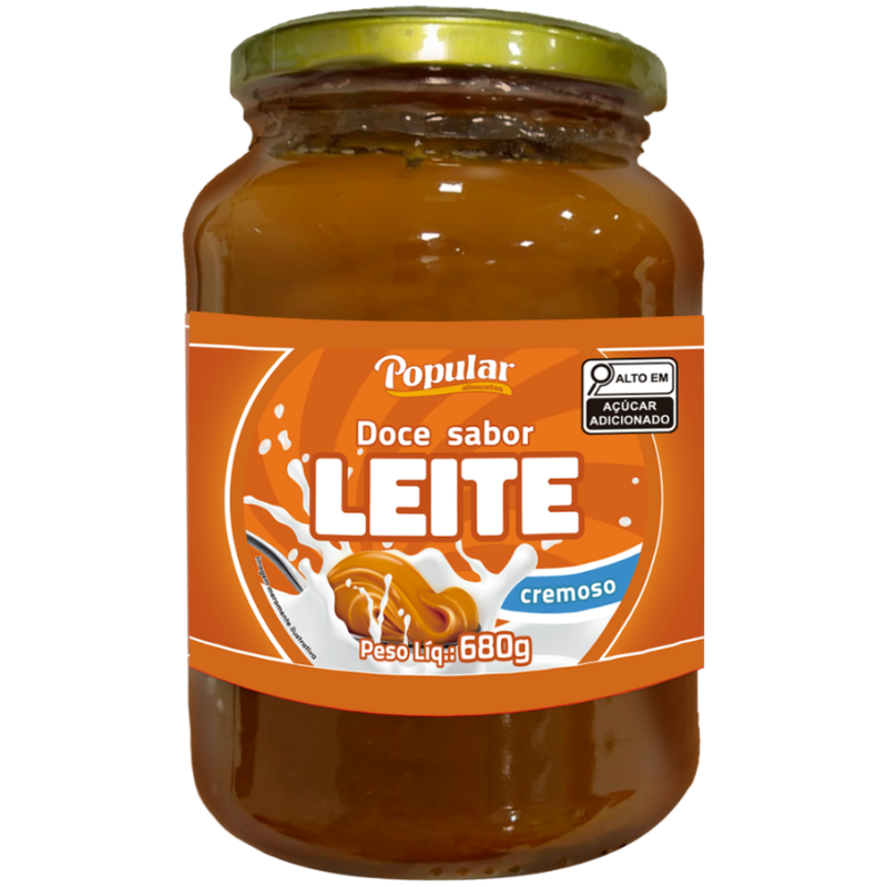 Doce  de Leite Cremoso Popular 680g