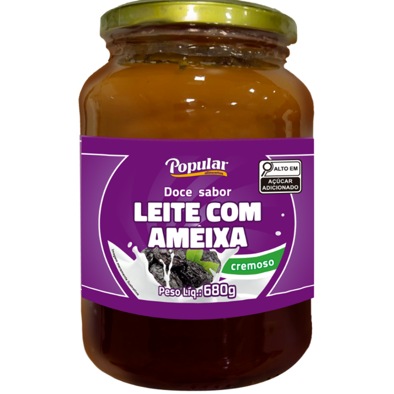Doce Popular Leite com Ameixa 680g