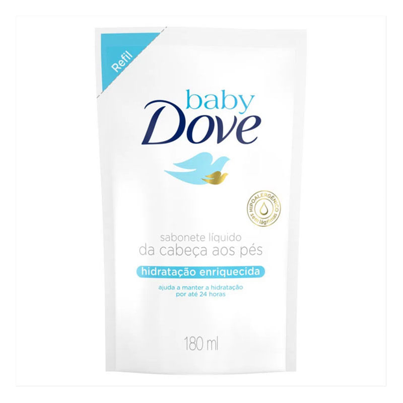 Sabonete Infantil Liquido Dove Hidratação Henriquecida Refil 180ml