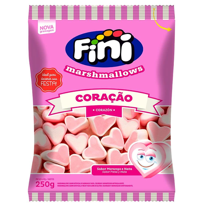 Marshmallows Fini Coração 250g