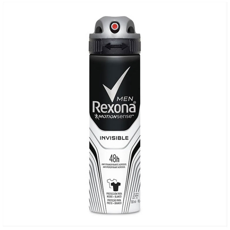 Desodorante Aerosol Rexona Men Invisible 90g 150ml