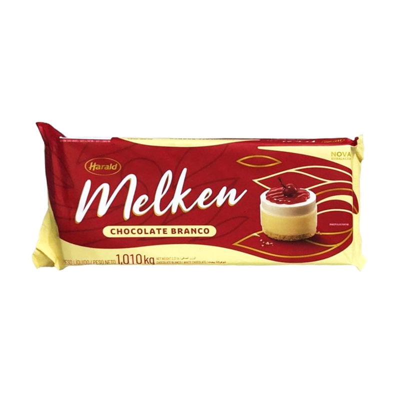 Barra de Chocolate Branco Melken Harald 1,010kg 