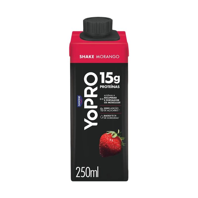 Iogurte Yopro Morango Shake Danone 250ml