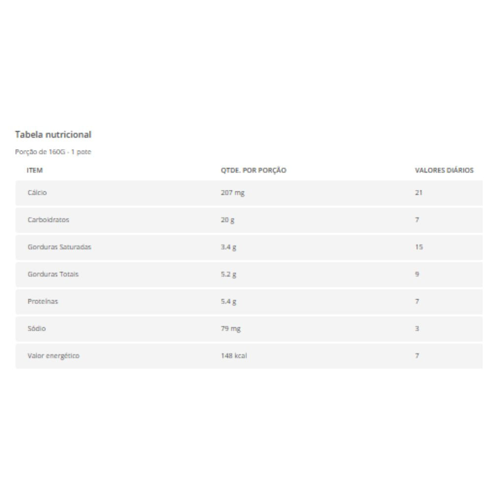 IOGURTE VERDADEIRO NATURAL LARANJA, CENOURA E MEL 160G