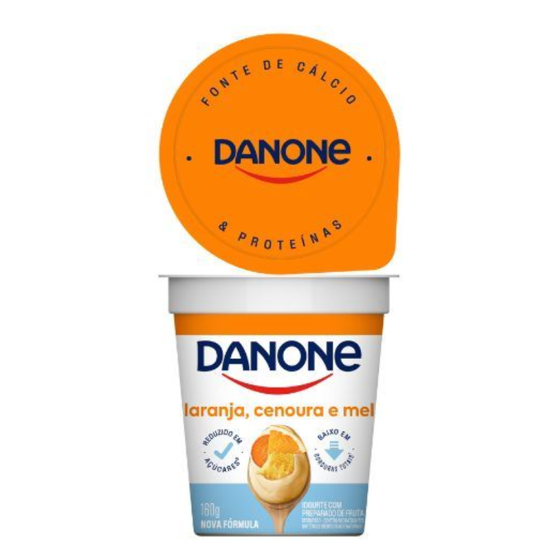 Iogurte Natural Danone Laranja/Cenoura/Mel 160g