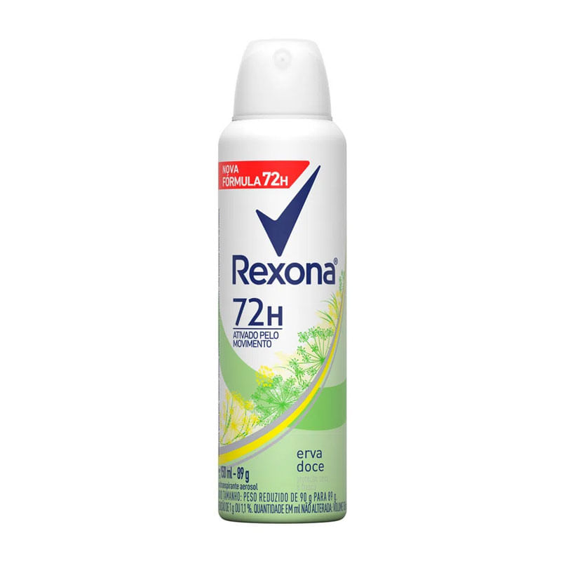 Desodorante Aerosol Rexona Fresh Erva Doce 90g 150ml