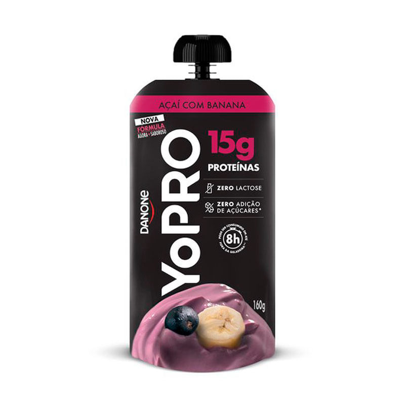 Iogurte Yopro Açai Com Banana Pouch 160g