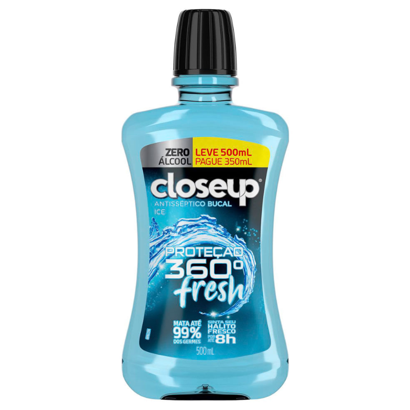Enxaguante Bucal Close Up Ice 500ml — Leve 500ml, Pague 350ml