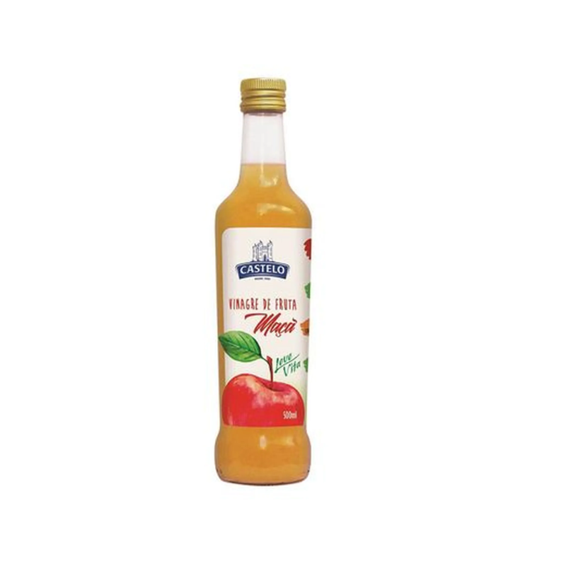 VINAGRE FRUTA MAÇÃ E MEL CASTELO 500ML