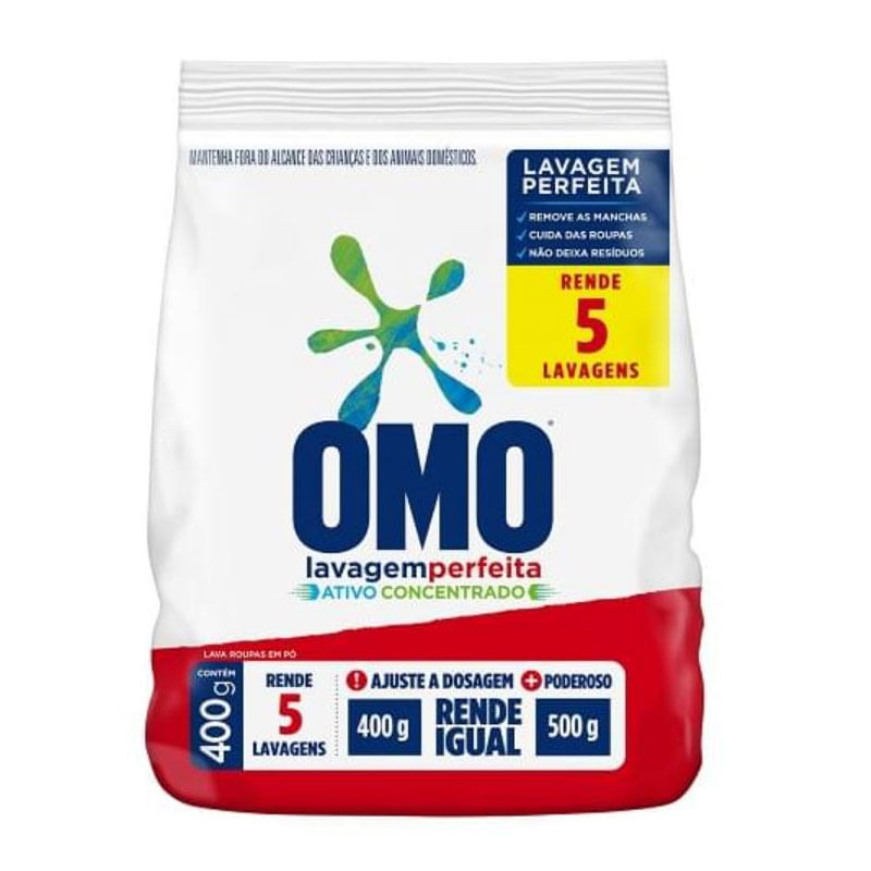 Sabão em Pó Omo Lavagem Perfeita Sachê 400g