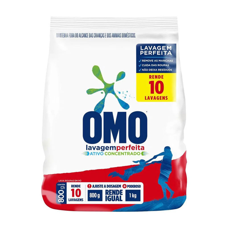 Sabão em Pó Omo Lavagem Perfeita 800g