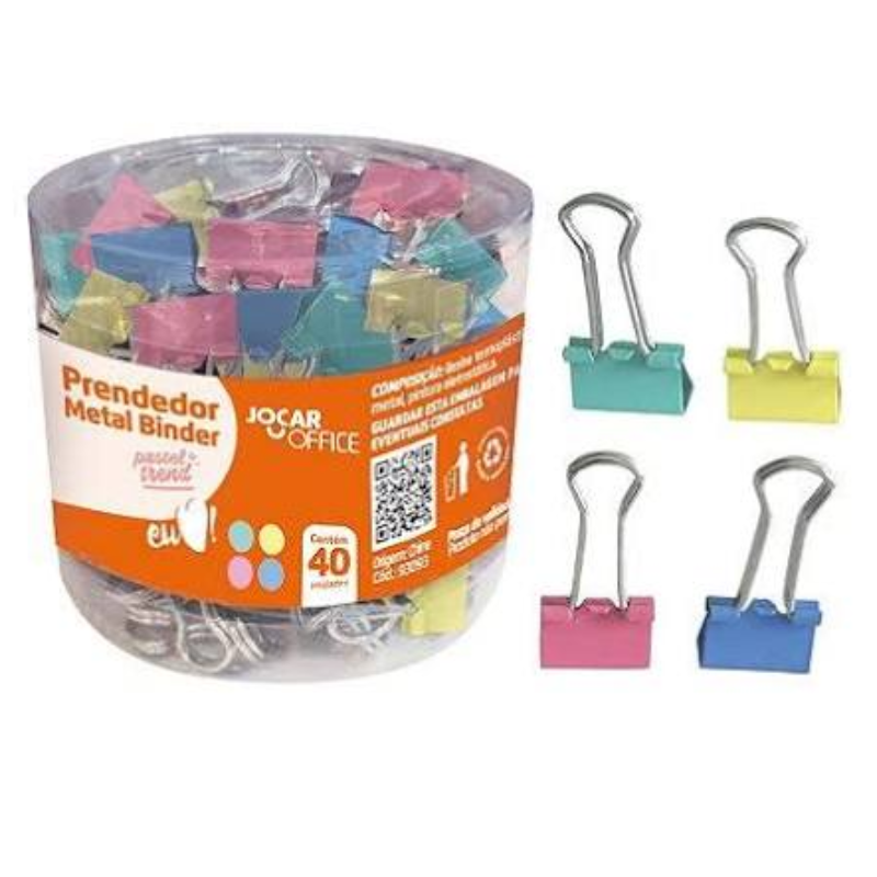 Prendedor Metal Binder Jocar 1 x 40 unid.