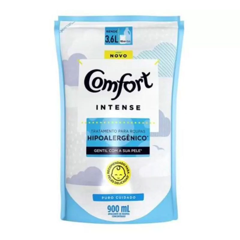 Amaciante Comfort Concentrado Puro Cuidado Doypack 900ml