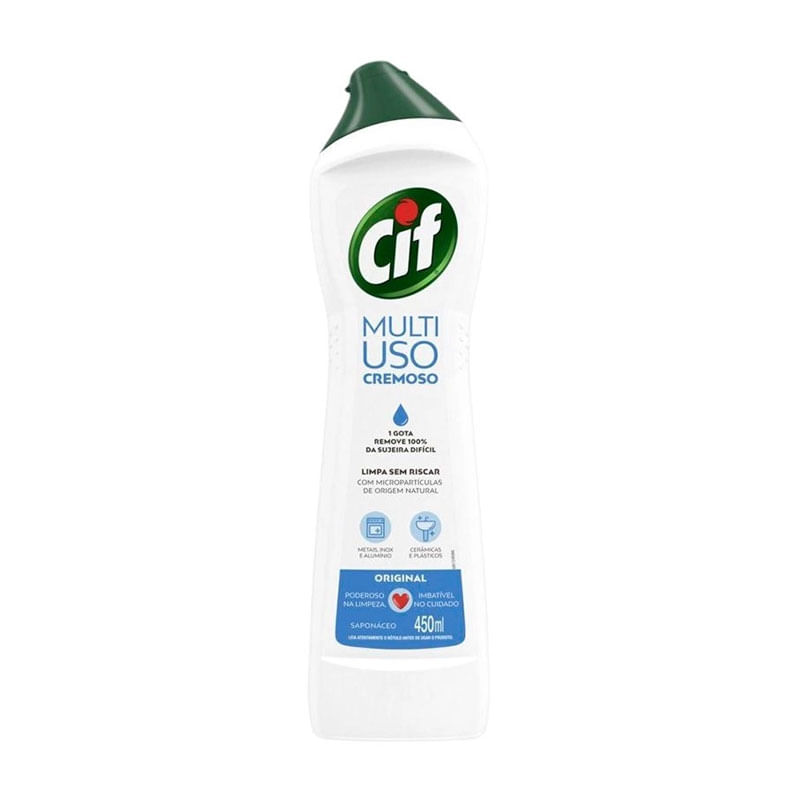 Limpador Cif Cremoso Branco Leve 450ml Pague 360ml