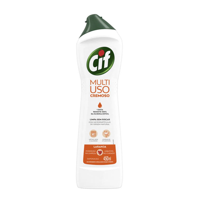 Limpador Cif Cremoso Laranja 450ml