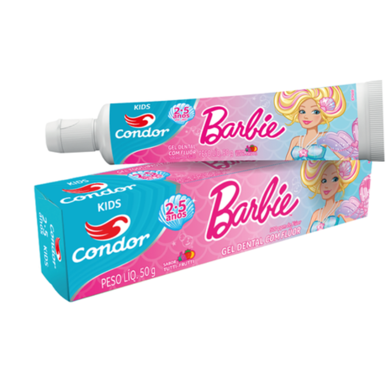 Gel Dental Condor Kids Barbie 3512 50g