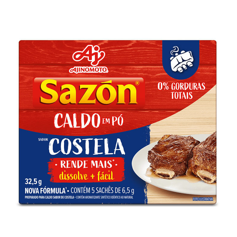 Caldo em Pó Sazon Costela 32,5g