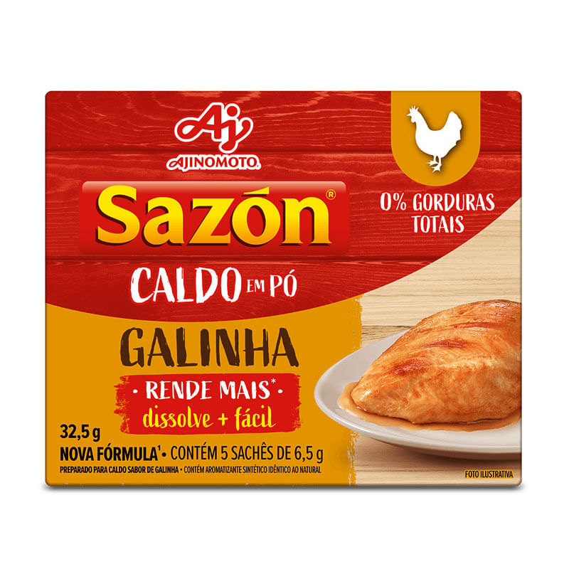 Caldo em Pó Sazon Galinha 32,5g