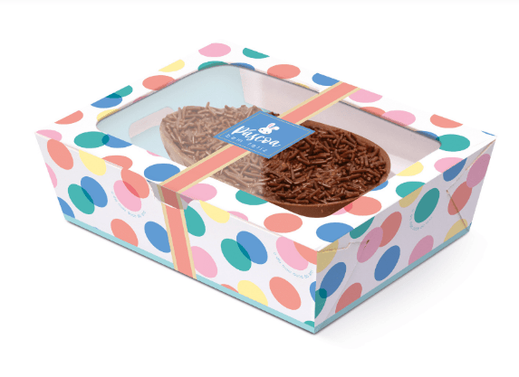 Caixa para Meio Ovo de 500g Practice Os Coelhinhos 