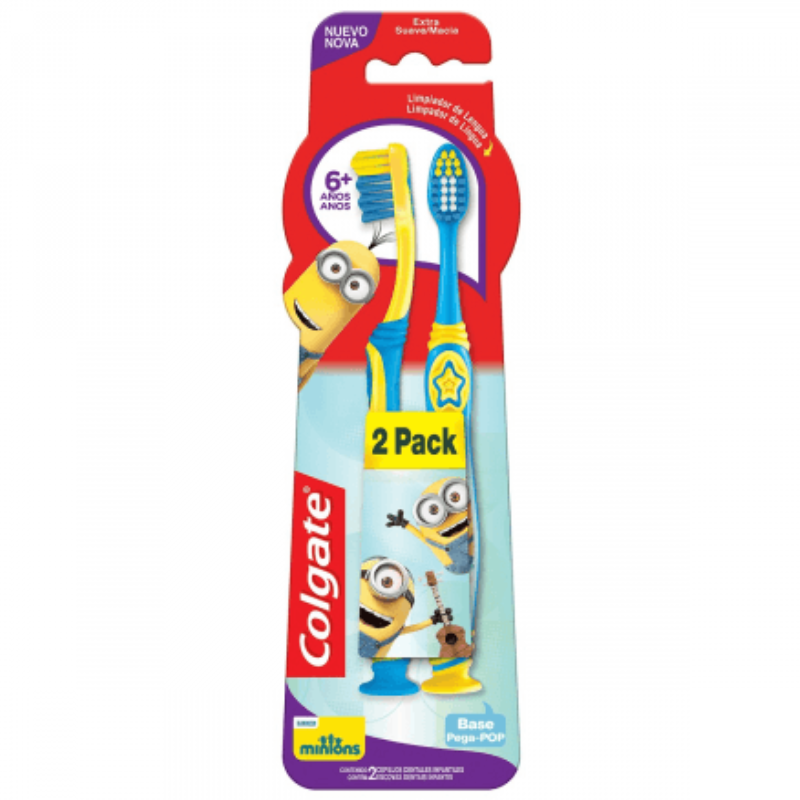 Kit Escova Dental Colgate Smiles Minions 6+ Anos — 2 unid.