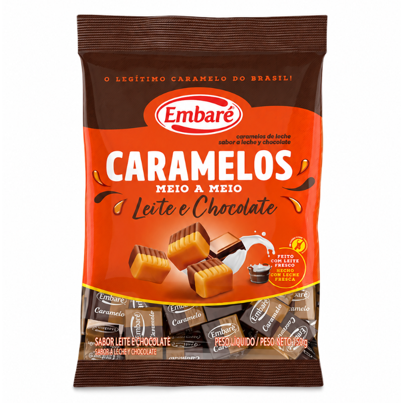 CARAMELO SM LEITE/CHOCOLATE 150G