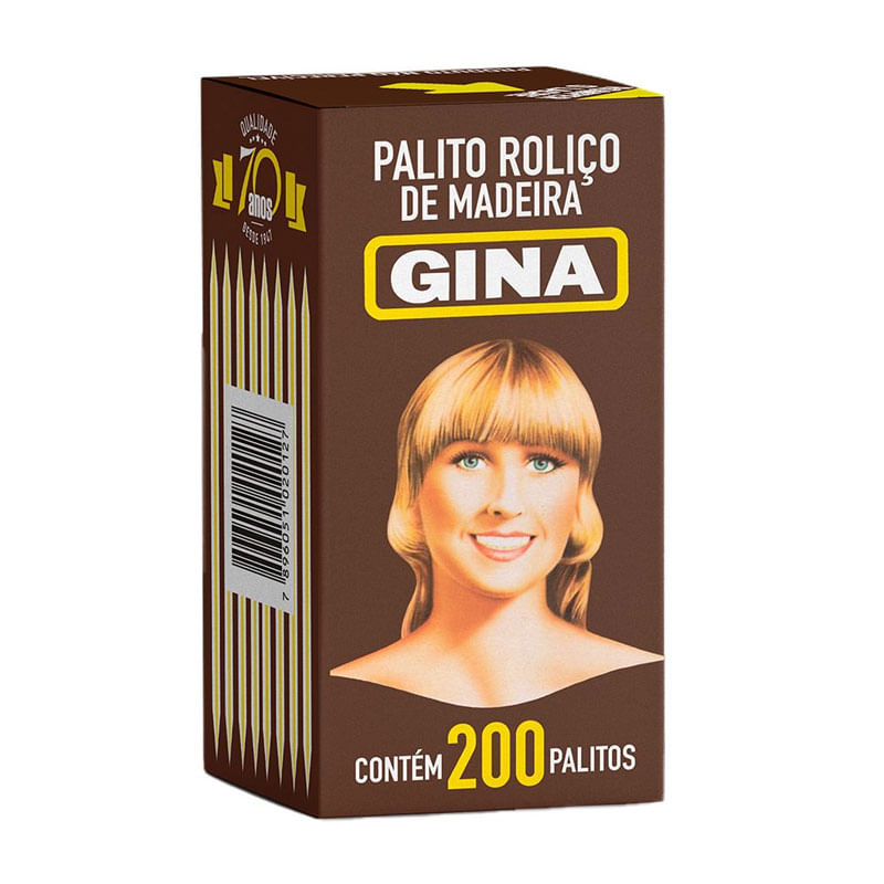 Palito de Dente Madeira Gina 200un