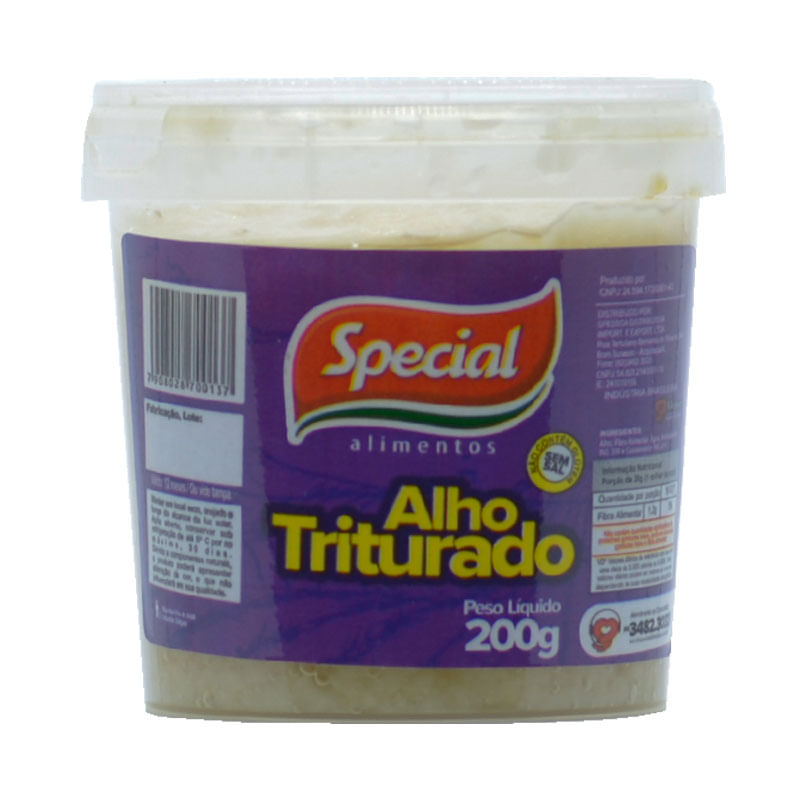 Alho Triturado Special 200g