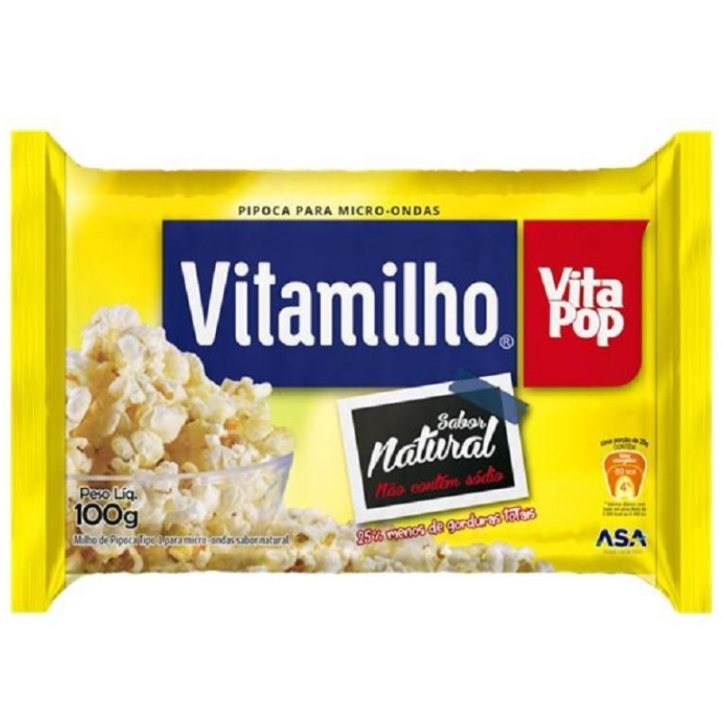 Pipoca Micro Vitamilho 100g Queijo