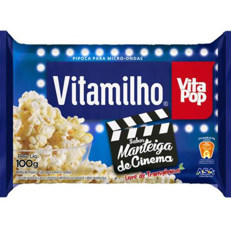 Pipoca Micro Vitamilho 100g Queijo